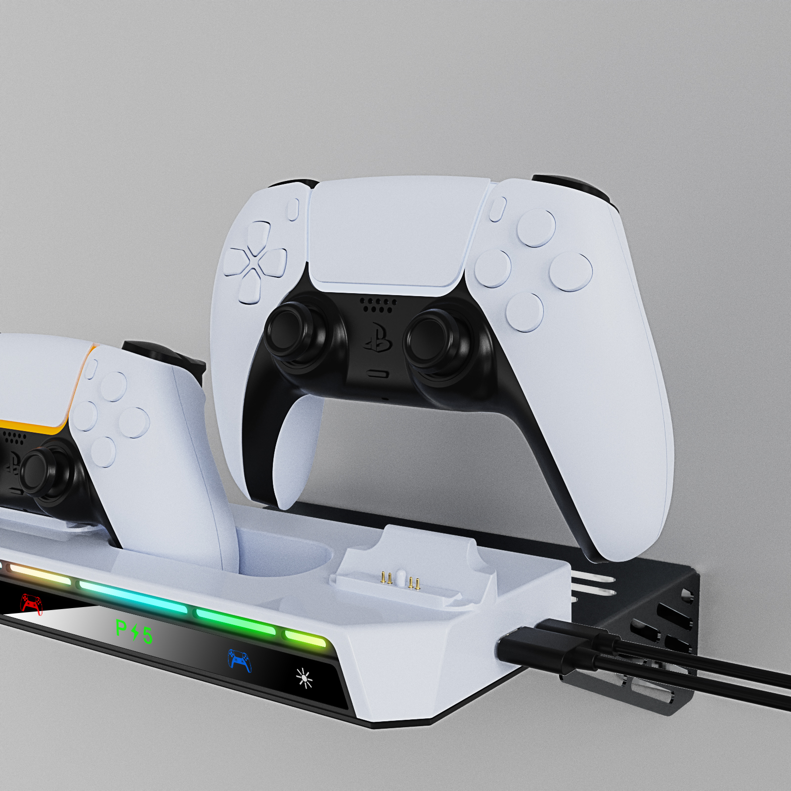 Support Mural PS5 Multi-Modèles + Station de Charge Double Manette – Image 6