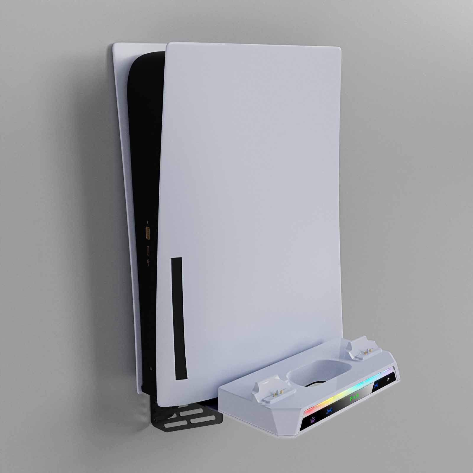 Support Mural PS5 Multi-Modèles + Station de Charge Double Manette – Image 3